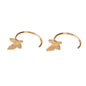 Minimalist Gold Silver Butterfly Cute Hoop Earrings Cute Stud Women Accessories-0