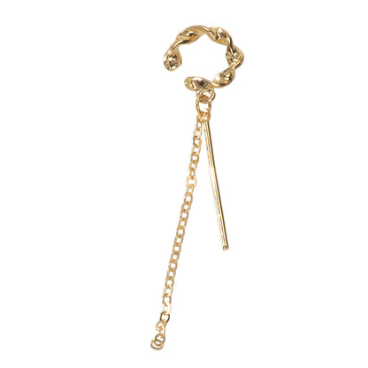 1 pc Punk Gold Silver Chain Bar Cartilage Earrings Ear Cuff Hiphop Jewellery-3