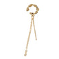1 pc Punk Gold Silver Chain Bar Cartilage Earrings Ear Cuff Hiphop Jewellery-3