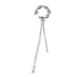 1 pc Punk Gold Silver Chain Bar Cartilage Earrings Ear Cuff Hiphop Jewellery-4