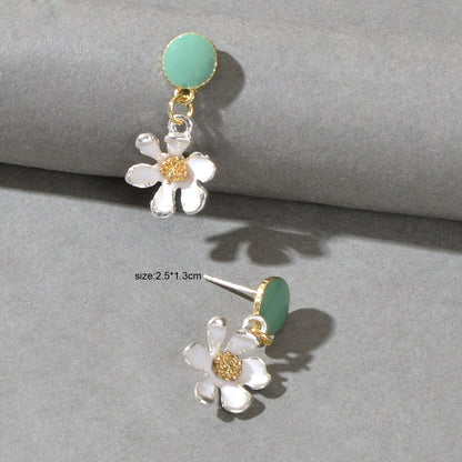Boho Party Decoration Women Yellow White Flower Dangle Designer Jewellery Earrings-4