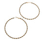 Bohemian Jewellery Handmade Twisted Big Chunky Hoop Earrings Ethnic Accessories-4