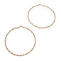 Bohemian Jewellery Handmade Twisted Big Chunky Hoop Earrings Ethnic Accessories-5