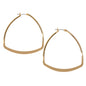Punk Jewelry Gold Geometric Statment Hoop Earrings Minimalist Style Accessories-5