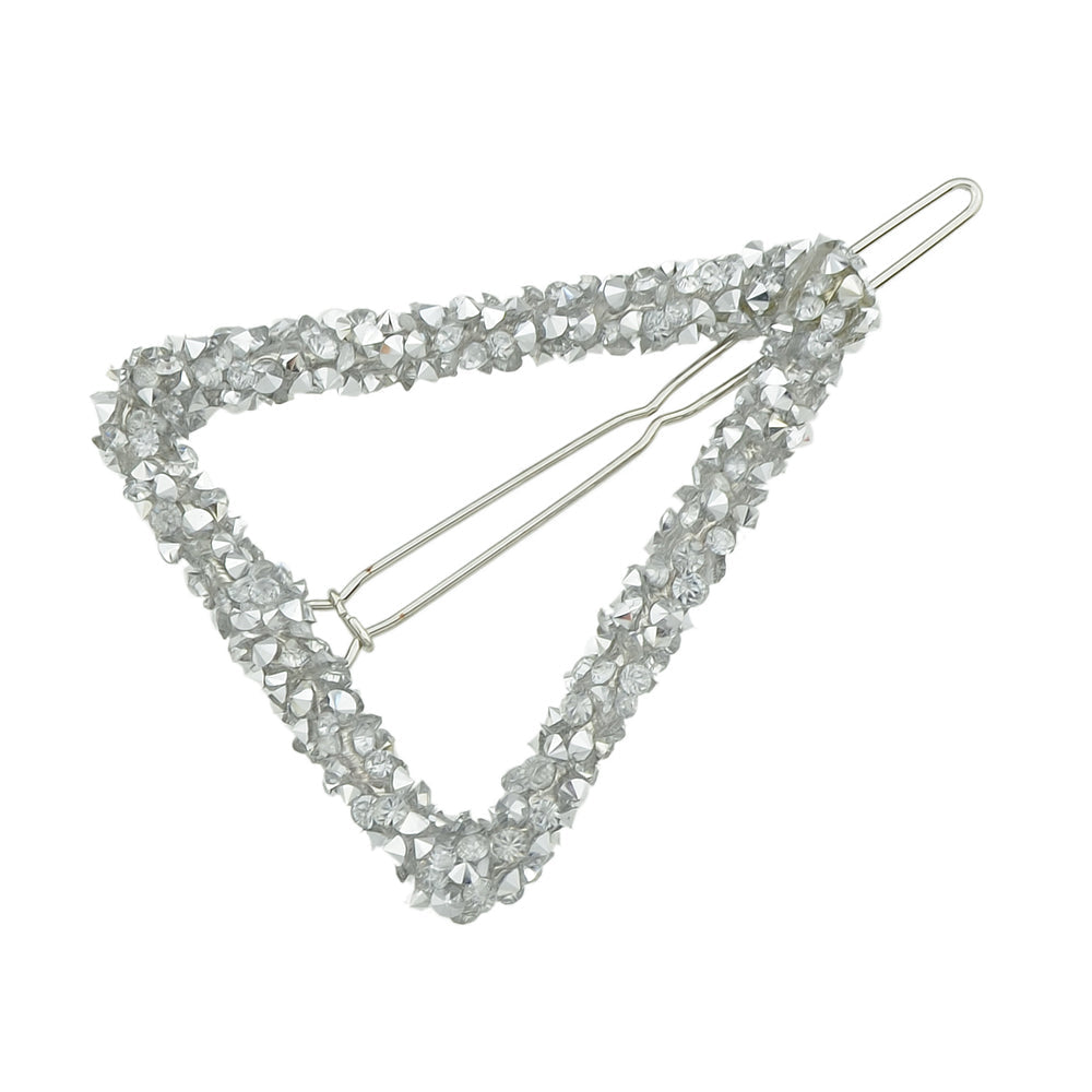 Rhinestone Triangle Hairgrips Wedding Party Hair Clips Hair Barrettes Accessory-3