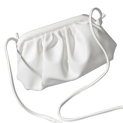 Black White PU Leather Clutch Handbag Shoulder Crossbody Bag Fashion Women Bag-3