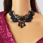 Gothic Black Hollow Tattoo Lace Choker Leaf Flower Collar Necklace Party Cosplay Jewelry-0