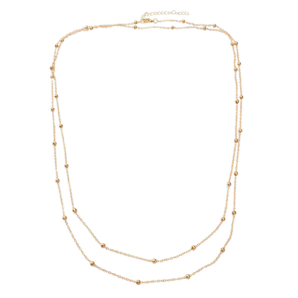 Simple Gold Waist Link Body Chain Belly Necklce Sexy Bikini Jewelry Layer Choker-1
