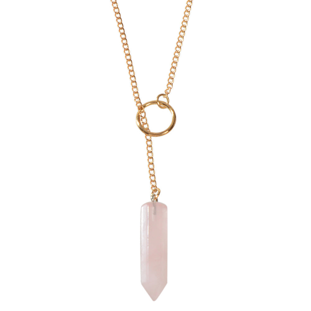 Hexagonal Quartz Point Chakra Pendant Chain Necklace Drop Charm Jewellery Gift-3