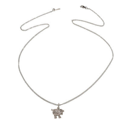 Fashion Jewellery Silver Chain Minimalist Cartoon Sheep Pendant Necklace Gift-1