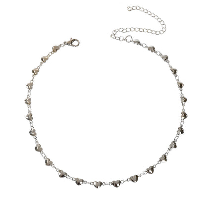 New Jewelry Silver Love Heart Charm Necklace Anniversary Accessories Lover Gift-4