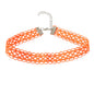 Gothic Punk 90s Blue Orange Lace Geometric Tattoo Choker Necklace Grunge Collar-3