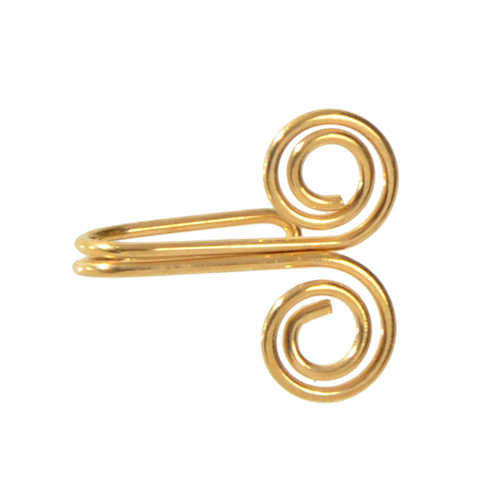 Hoop Stud Fake Nose Ring Faux Nose Piercing Jewellery Circle Clip On Nose Ring-3