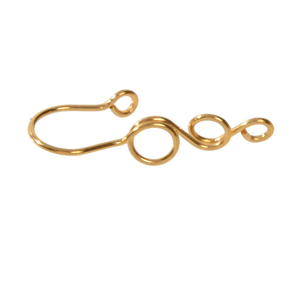 1 pc Faux Lip Ear Nose Gold Silver Twisted Non Piercing Clip On Nose Hoop Rings-4