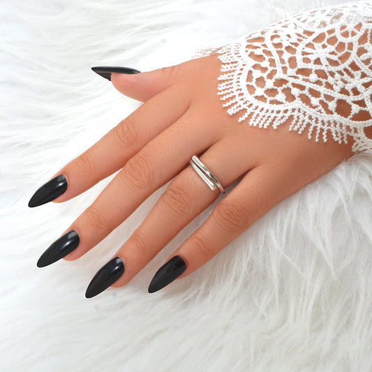 Minimalist Designer Teens Stylish Good Quality Punk Silver Colour Finger Ring-0