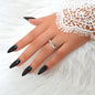 Minimalist Designer Teens Stylish Good Quality Punk Silver Colour Finger Ring-0