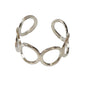 Party Minimalist Style Gold Silver Circle Metal Punk Midi Knuckle Open Cuff Ring-5