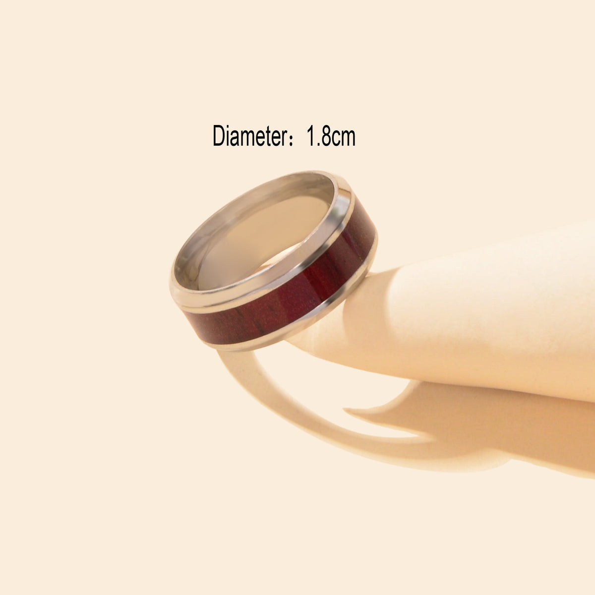 Winered Basic Promise Plain Finger Ring Women Anniversary Band Comfort Fit-2