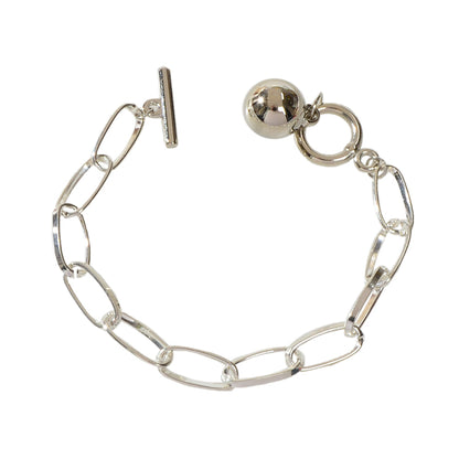 Fashion Jewellery Silver Chain Beads Charm Bracelet Minimalist Women Accessories-0