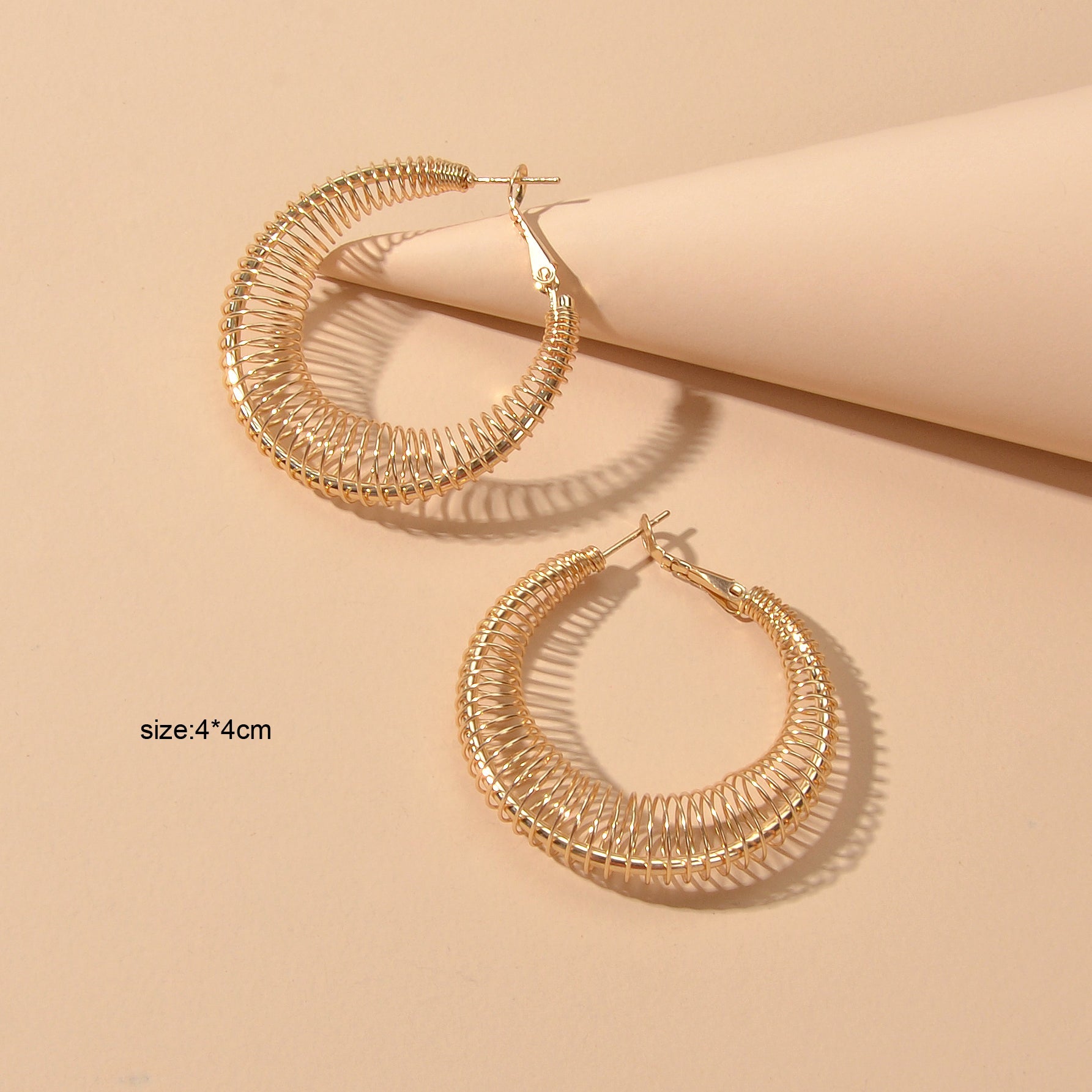 Statement Trendy Gold Silver Hollow Geometric Chunky Hoop Earrings Punk Jewelry-4