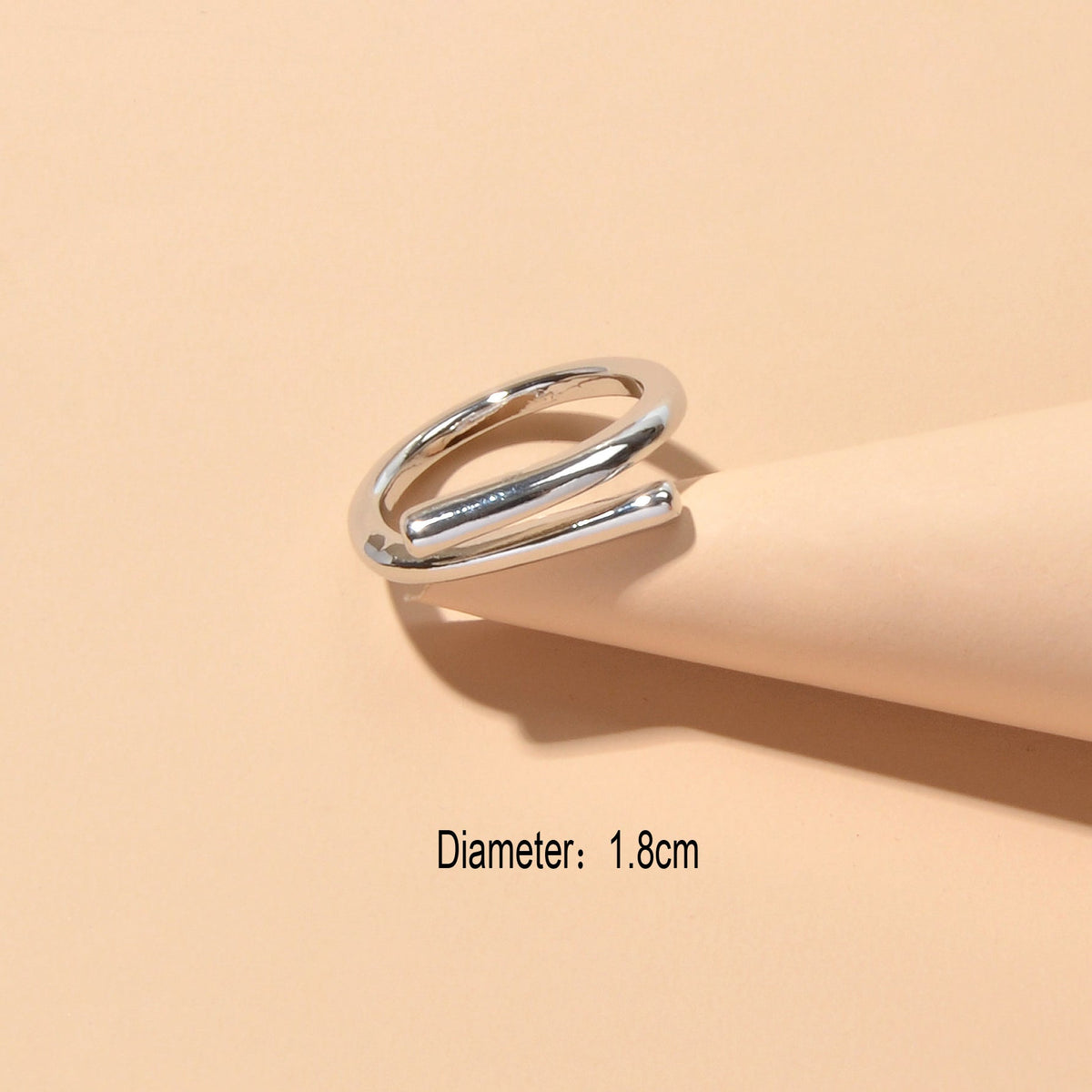 Minimalist Designer Teens Stylish Good Quality Punk Silver Colour Finger Ring-4