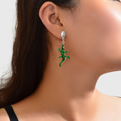 New Design Creative Animal Accessories Crocodile Dangle Earrings Daily Night out Pub Jewelry-0