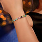 Elegant High Quality Multicolour Rhinestone Decor Bracelet Anniversary Party Prom Jewelry-0