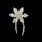 Hair Sticks Styling Transparent Blue Rhinestone Snowflake Hairpins Accessories-0