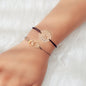 2pcs Goth Punk Hip Hop Elastic Rope Skull Handcuffs Charm Pirate Bracelet Bangle-0