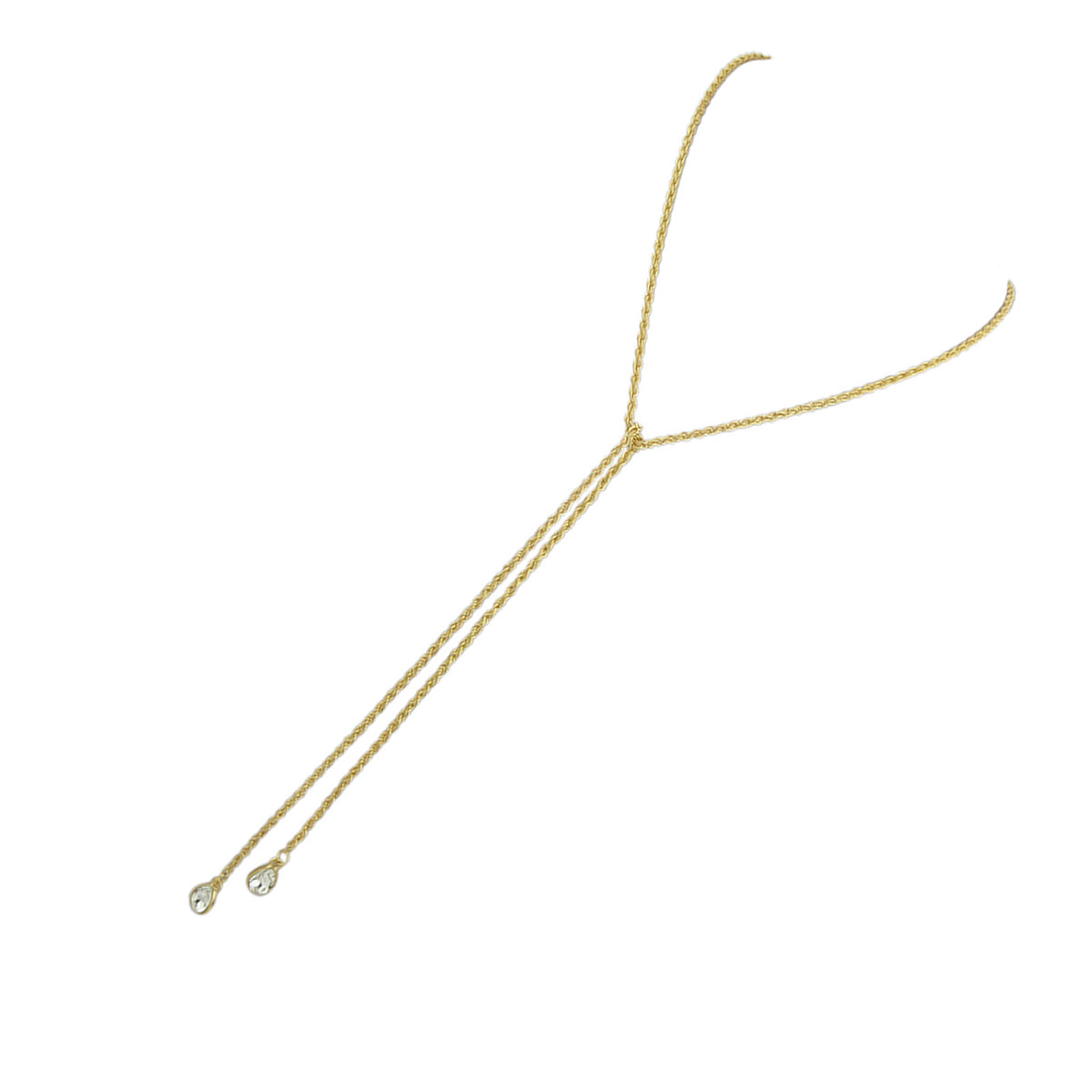 Designer Jewellery Gold Silver Long Chain Water Drop Necklace Trendy Accessories-2