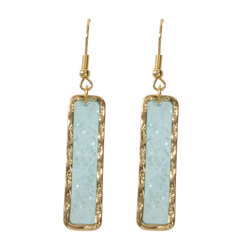 Fashion Jewellery Pink Acrylic Square Drop Earrings Wholesale Price Accessories-5