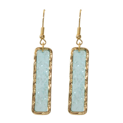 Fashion Jewellery Pink Acrylic Square Drop Earrings Wholesale Price Accessories-5