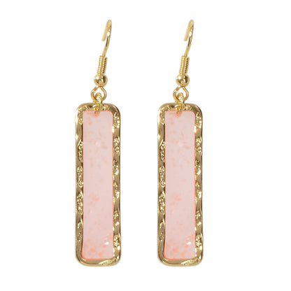 Fashion Jewellery Pink Acrylic Square Drop Earrings Wholesale Price Accessories-6