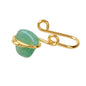 1pc Colourful Stone Clip on Faux Lip Ear Nose Rings Hoop Non Piercing Jewellery-6