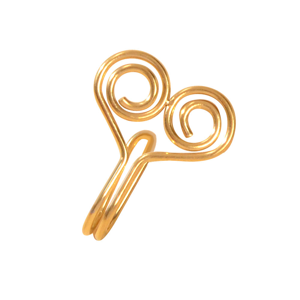 Heart Stainless Steel Clip On Nose Ring Lip Ear Body Non Piercing Jewellery Gift-4